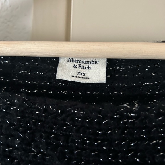 Abercrombie & Fitch | Shimmery Black Boat Neck Sweater XXS - Picture 6 of 8